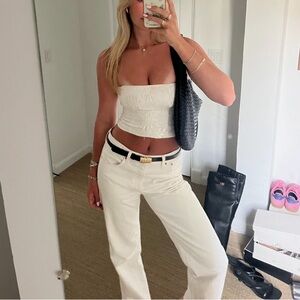 Bdg white cowboy jeans